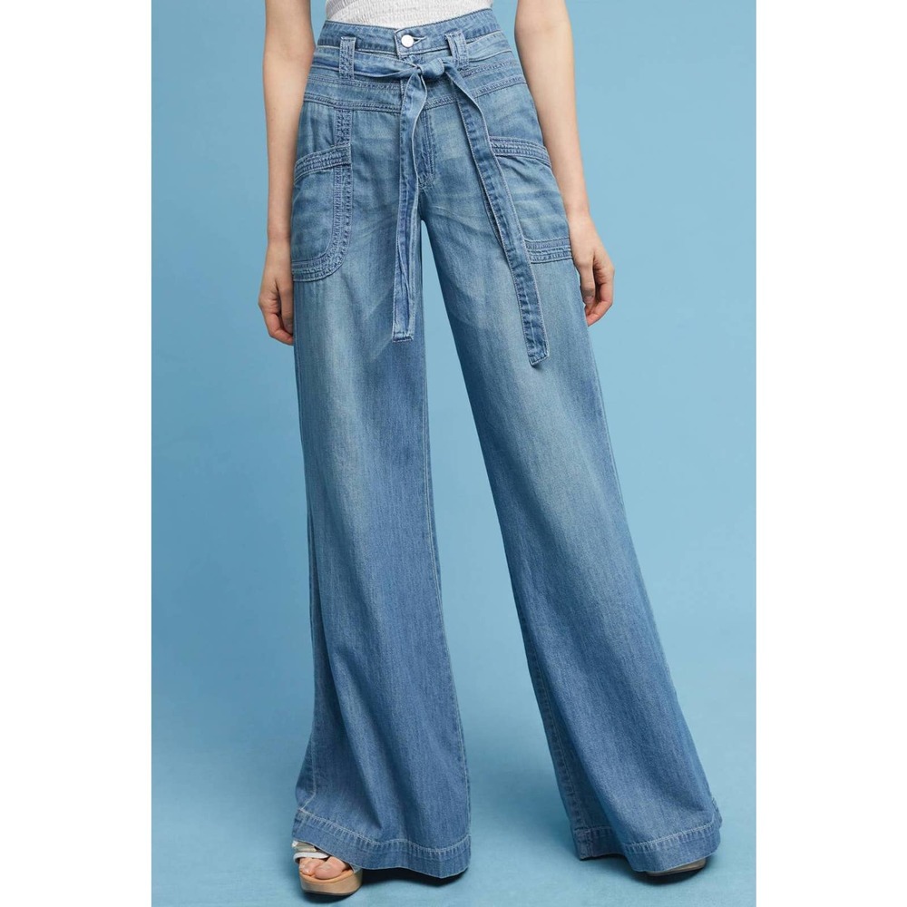 Pilcro by Anthropologie Ultra High-Rise Wide-Legs